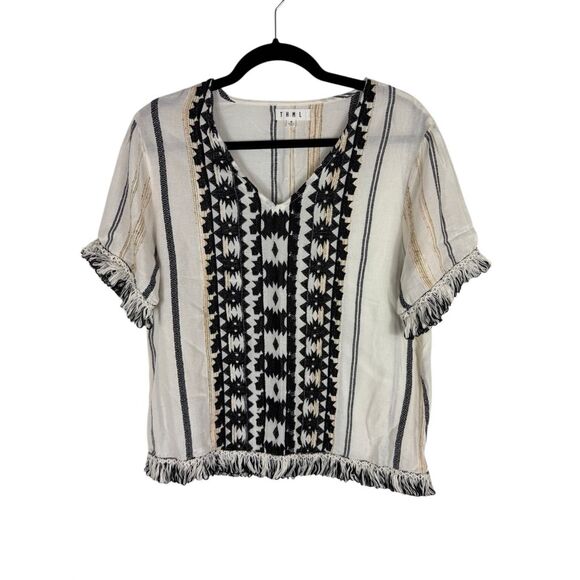 THML BOHO short sleeve top- size m - Picture 1 of 6